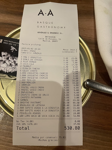 Restaurante Arima - Gastronomía y hostelería