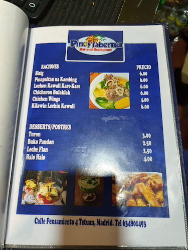 Opinii despre Pinoy Taberna Bar and Restaurant în Madrid - Gastronomía y hostelería