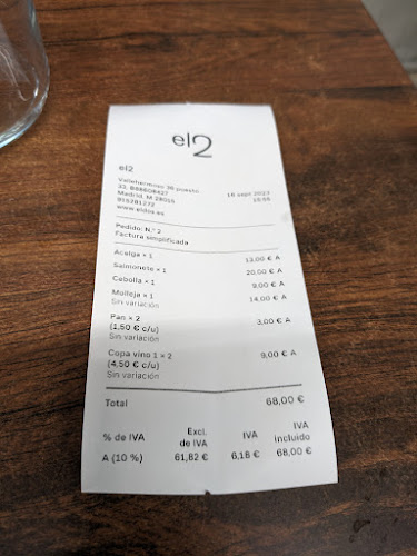 Comentarii opinii despre El 2 Vallehermoso