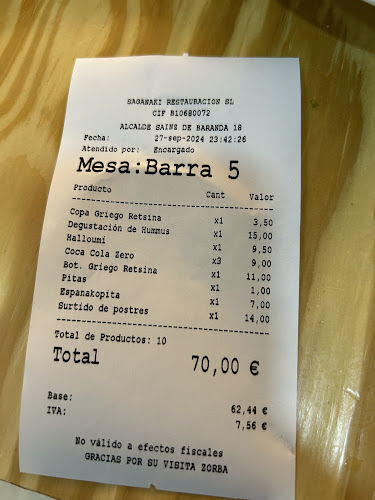 Zorba RESTAURANTE GRIEGO MADRID - Gastronomía y hostelería