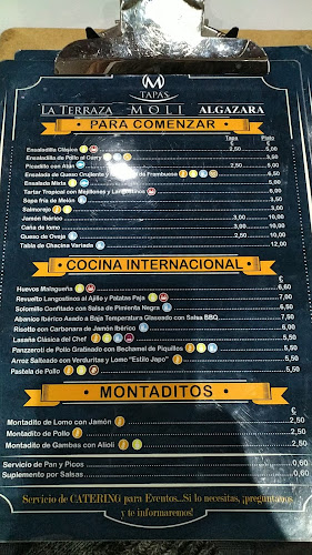 Bar Moli Tapas Open Times