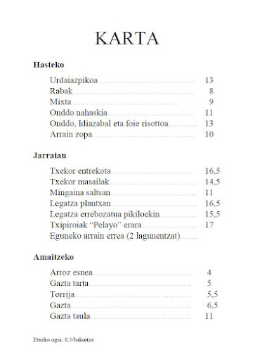 Opinii despre Txiriboga Taberna în Usurbil - Gastronomía y hostelería