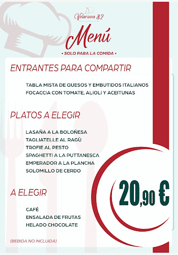 Restaurante Italiano y Pizzería Velarossa82