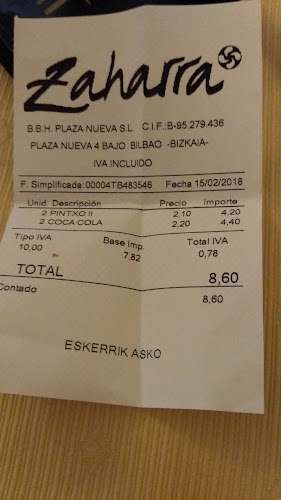 Zaharra - Plaza nueva - Bilbao