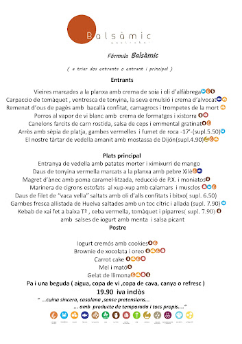Reviews of Balsàmic in Badalona - Gastronomía y hostelería