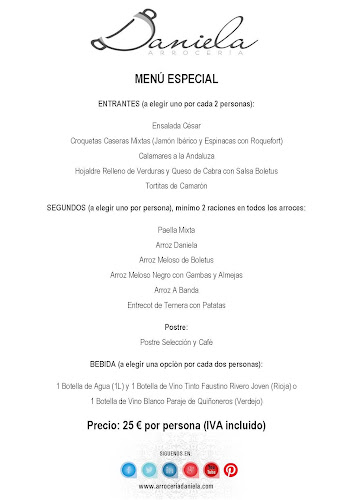 Arrocería Daniela Open Times