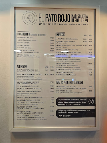 Comments and reviews of Marisquería El Pato Rojo desde 1974