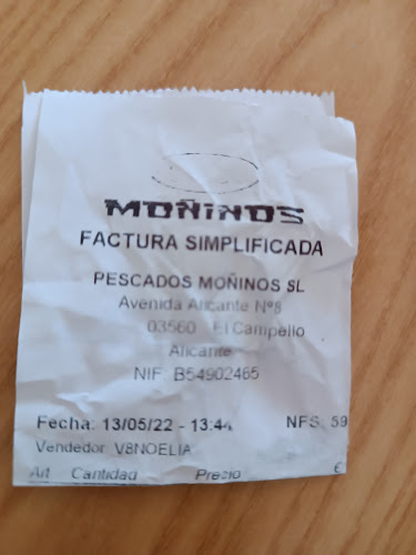 Pescados y Mariscos Moñinos - El Campello