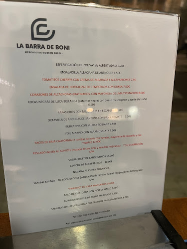 La Barra de Boni - Gastronomía y hostelería