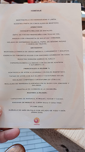 Restaurante Omeraki. By Alberto Chicote. Phone number