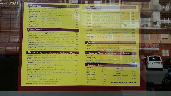 Aroma Pizzería Phone number