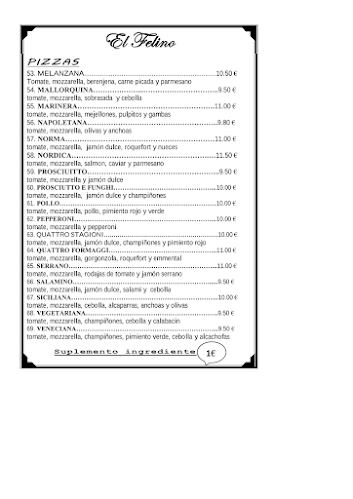 El Felino - Restaurante italiano en Barcelona