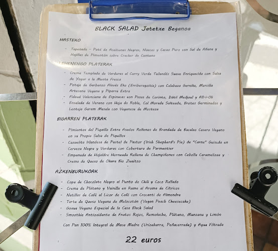 Restaurante Vegano Black Salad Jatetxe Beganoa