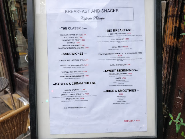 Comentarii opinii despre Café del Príncipe