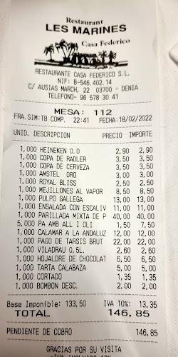 Casa Federico - Gastronomía y hostelería