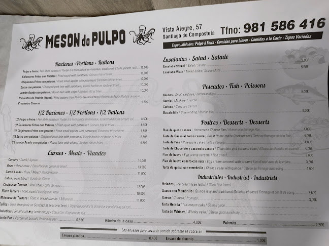 El Mesón Do Pulpo Phone number
