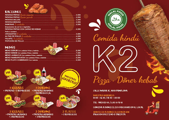Take Away Kebab K2 Pizza - Pamplona