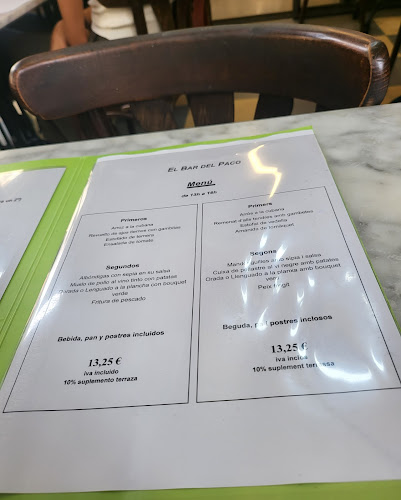 Restaurante Paco. Mercado BARCELONETA