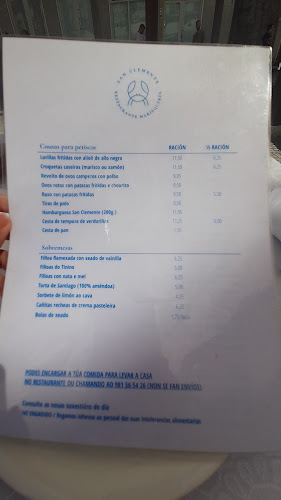 Restaurante San Clemente Open Times