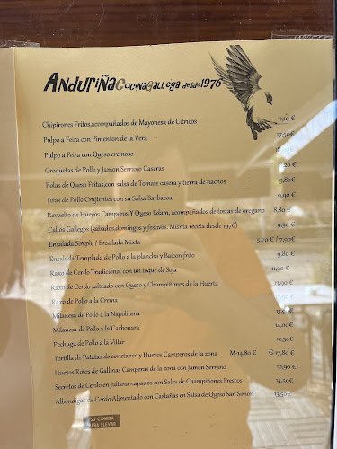 Comentarii opinii despre Restaurante Anduriña