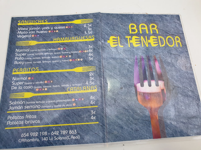 Opinii despre Cerveceria Bar El Tenedor în La Solana - Gastronomía y hostelería