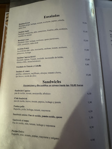 Bar restaurante Smile Terraza del Mar