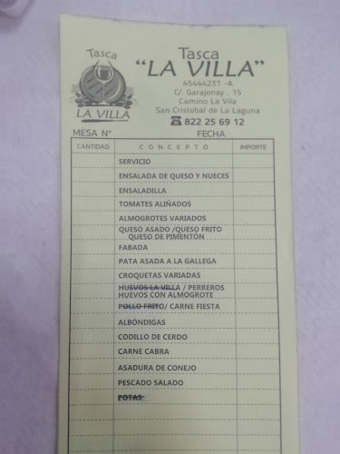 Reviews of Tasca La Villa in La Laguna - Gastronomía y hostelería