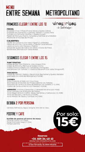 Restaurantes Alicante Vinos y Risas "La Gastrobodega"