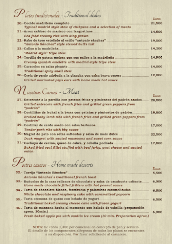 Opinii despre Taberna Antonio Sánchez - 1787 - La Taberna más antigua de Madrid în Madrid - Gastronomía y hostelería