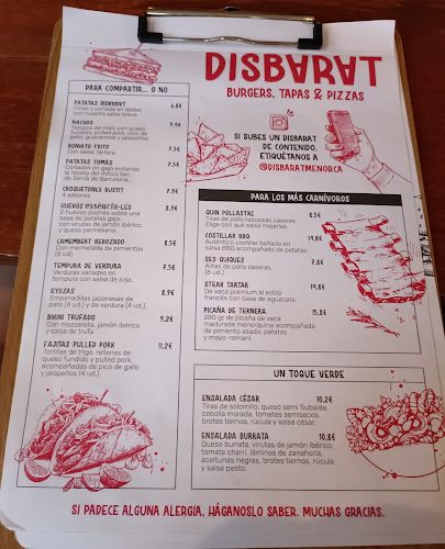 Reviews of Disbarat Menorca - Hamburgueseria en Maó in Mahón - Gastronomía y hostelería