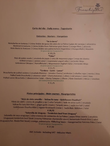 Restaurante Franchipani