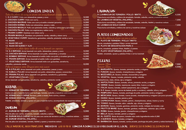 Reviews of Take Away Kebab K2 Pizza in Pamplona - Gastronomía y hostelería