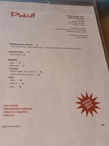 Reviews of Pink's!! 100% - Gluten free in Madrid - Gastronomía y hostelería
