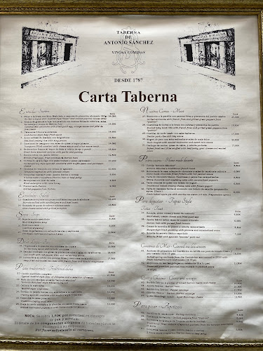 Taberna Antonio Sánchez - 1787 - La Taberna más antigua de Madrid - Gastronomía y hostelería