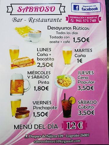 Reviews of Bar-Restaurante Sabroso in Logroño - Gastronomía y hostelería