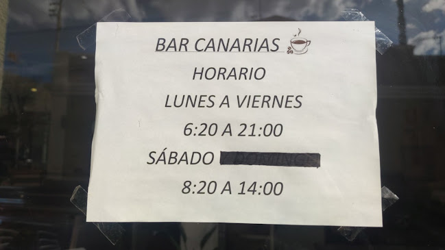 Bar Canaries Open Times