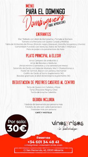 Reviews of Restaurantes Alicante Vinos y Risas "La Gastrobodega" in Alicante - Gastronomía y hostelería