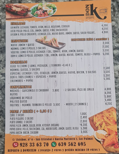 Opinii despre Don K Burguer în Las Palmas de Gran Canaria - Gastronomía y hostelería