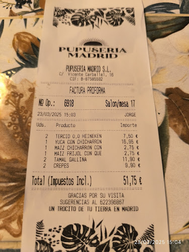 Pupusería Madrid Río Grande Café Villaverde - Madrid