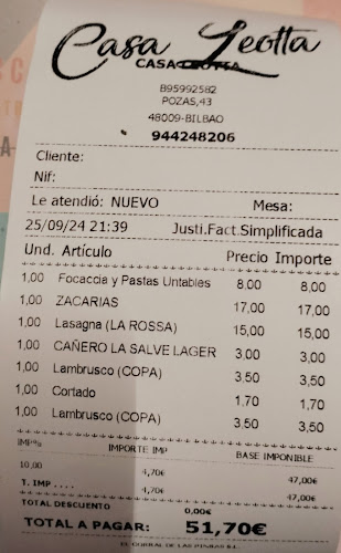Casa Leotta - Pozas - Bilbao
