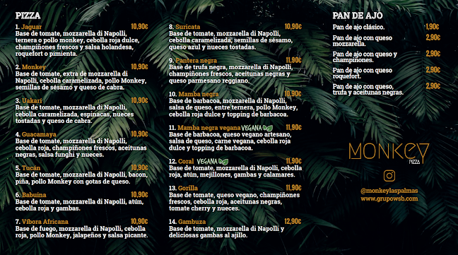 Restaurante Monkey Pizza | Opciones Veganas - Gastronomía y hostelería