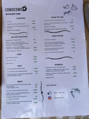 Opinii despre Cómo como 15 în Teror - Gastronomía y hostelería