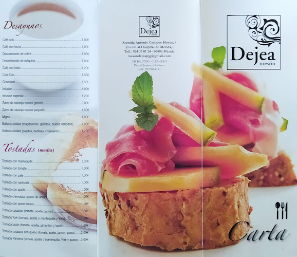 Reviews of Bar Mesón Dejea in Mérida - Gastronomía y hostelería