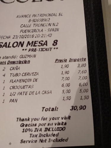 Restaurante Casa Colón - Gastronomía y hostelería