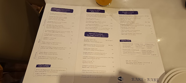 Bar Restaurante Bare bare - Gastronomía y hostelería