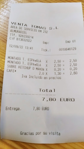 Restaurante-Hostal Venta Tomas - Gastronomía y hostelería