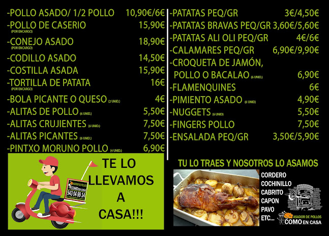 Asador de pollos Como en Casa