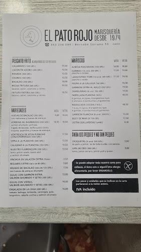 Marisquería El Pato Rojo desde 1974 - Gastronomía y hostelería