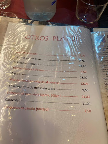 Restaurante A’Palloza Open Times