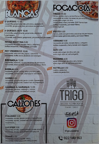 Trigo Cafetería Pizzeria Phone number